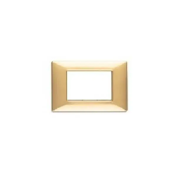 Bestseller VIMAR PLANA PLACCA 3 MODULI TECNOPOLIMERO COLORE ORO LUCIDO 14653.24