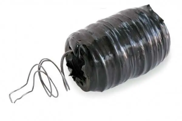 Bobina di filo cotto lucido protetta da involucro in PVC nero N 5x2 Soddisfatti O Rimborsati