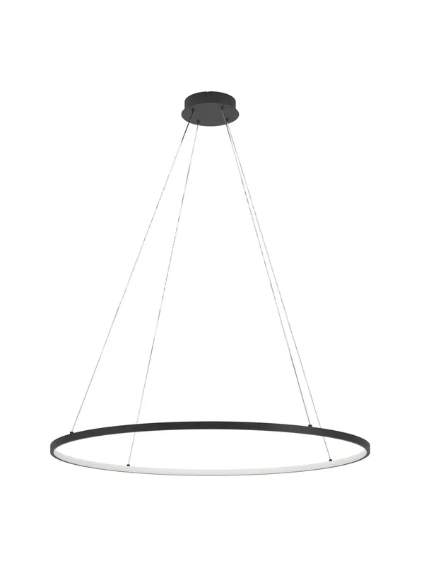 Lampadario moderno a led design nero con telecomando GL1946 Compra Online