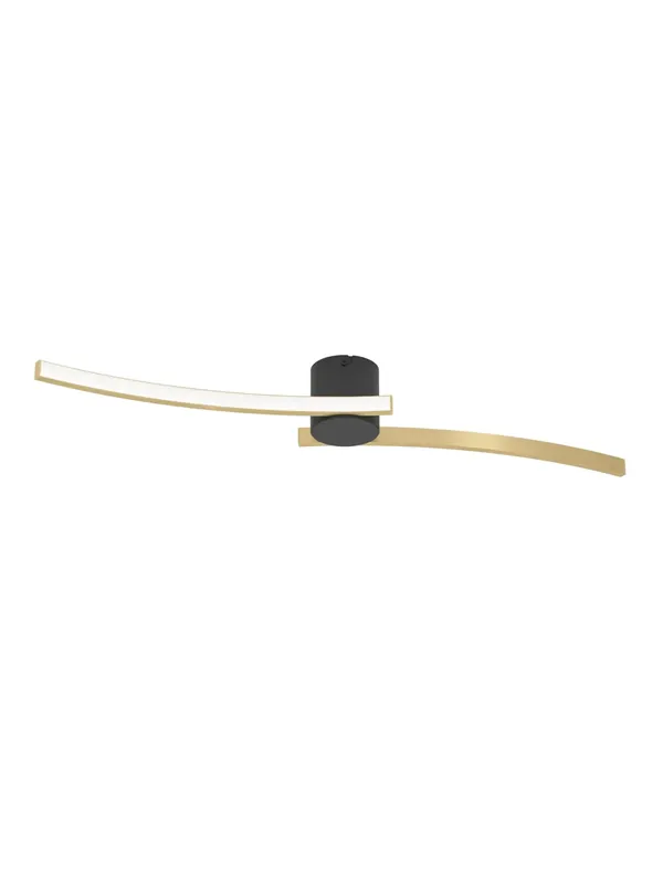 Più Venduto Plafoniera moderna a led design oro e nero GL1945