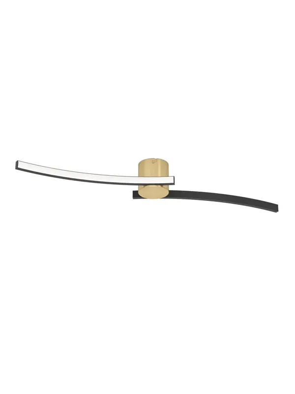 Spedizione Espresso Plafoniera moderna a led design oro e nero GL1944