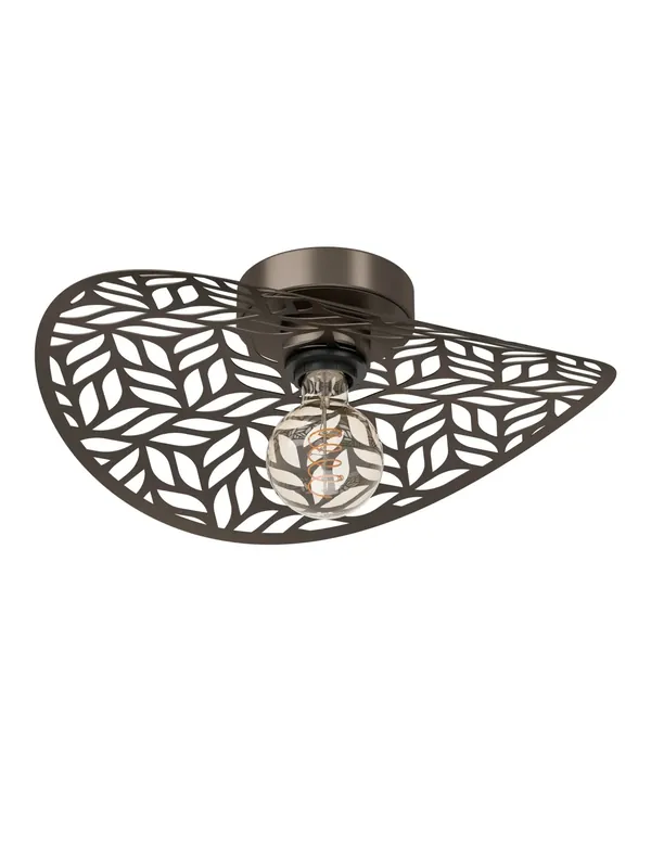 Spedito Oggi Plafoniera moderna design metallo taglio laser a 1 luce GL1934