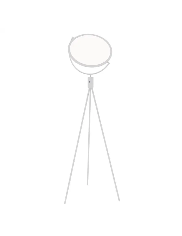 Prezzo Scontato Piantana in metallo con diffusore orientabile. LED 18W 2070 Lm Luce calda, naturale e fredda