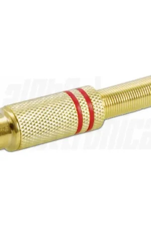 Presa RCA Alpha Elettronica per cavo da 4mm rosso - 18-75R Novità