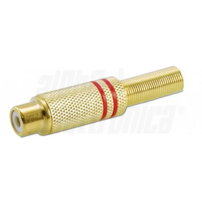 Presa RCA Alpha Elettronica per cavo da 4mm rosso - 18-75R Novità
