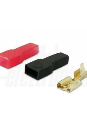 Compra Oggi Stesso Kit prese faston Alpha Elettronica per cavo da 1-2.5mm2 nero rosso - 22-40