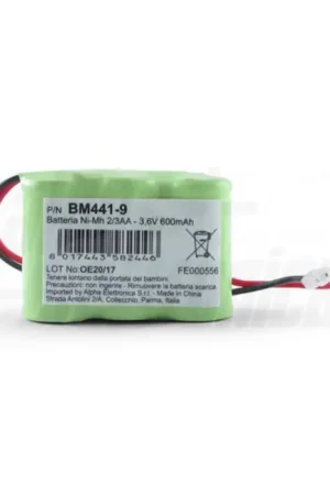 Batteria Ni-Mh 2/3 AA Alpha Elettronica 600mAh 3.6V - BM441-9 Reso Gratuito
