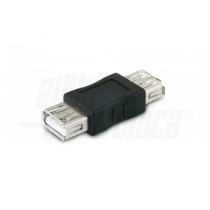 Adattatore USB Alpha Elettronica USB-A/USB-A nero - 64-526 Nuovo Arrivo