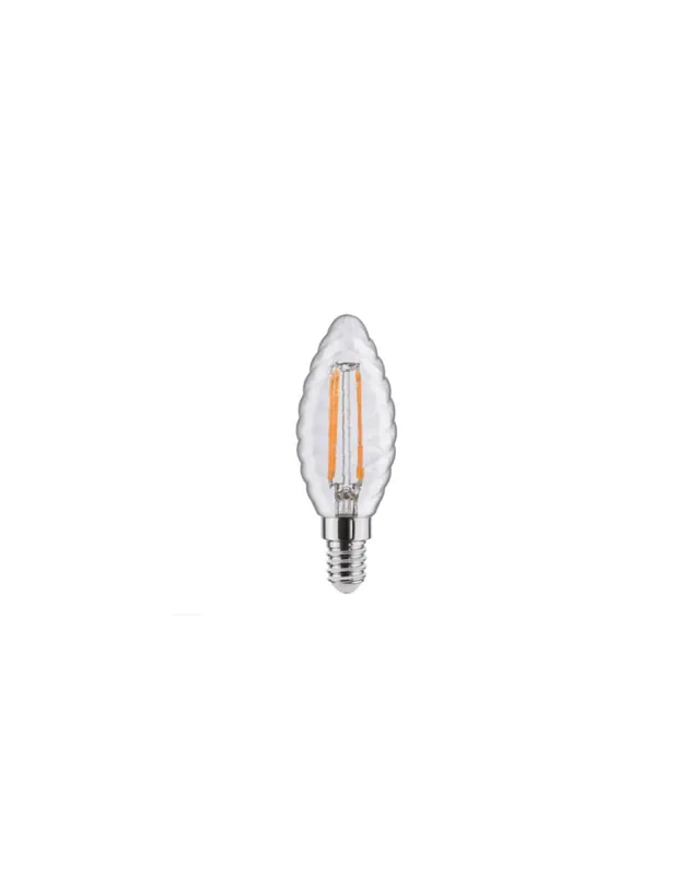 Professionale Lampada tortiglione trasparente vintage 470lm E14 led 4,5w k2700