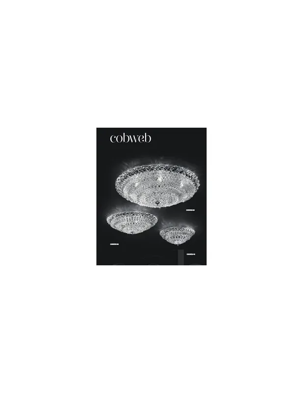 Ultima Occasione Novaresi Cobweb/48 Plafoniera in vetro classica