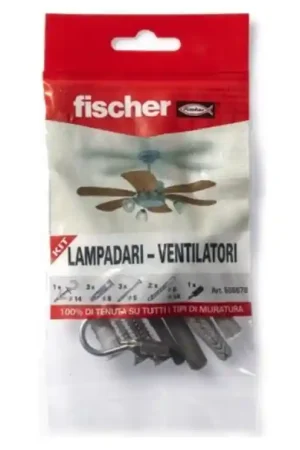 Affare Kit fissaggio lampadari e ventilatori Fischer max 20Kg - 00508678