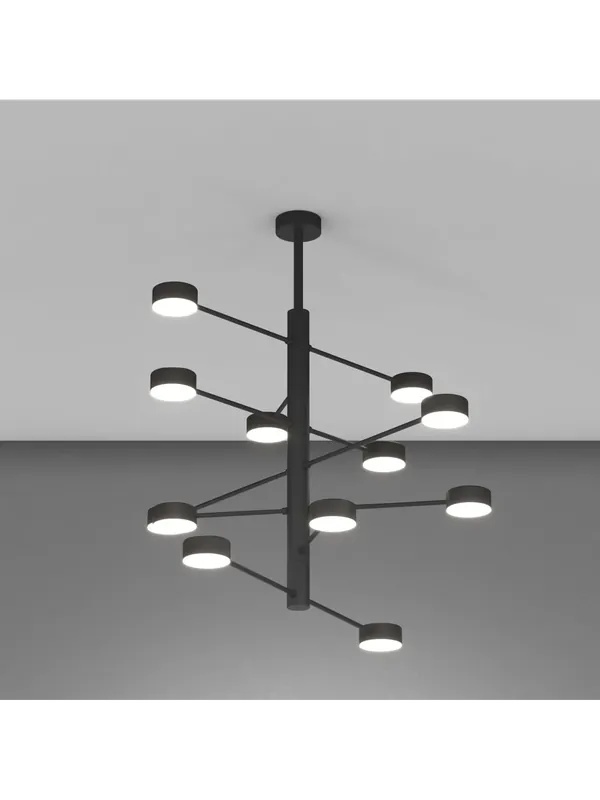 Prezzo Di Fabbrica Lampadario moderno a led design minimal a 12 luci tpl 1066