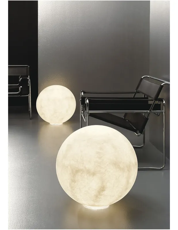 In-Es Artdesign Floor Moon 1 lampada da terra in vetroresina bianca Nuova Collezione