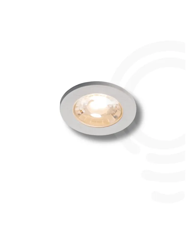 Novità Faretto ad incasso ghiera bianco led 4000k 300lm 3w 230v D.35 - 100°