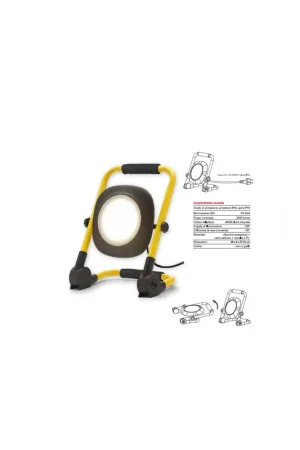 Miglior Prezzo Proiettore da cantiere esterno IP65 50w 3500lm portatile 220V