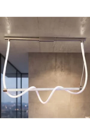 Solo Oggi Lampadario moderno a led con tubo silicone modellabile BGA 3646-s
