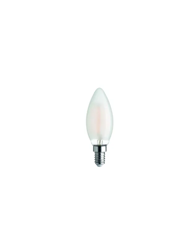 Ultima Occasione Lampada oliva a led E14 smerigliata 2700K 60w Lumen 806Lm