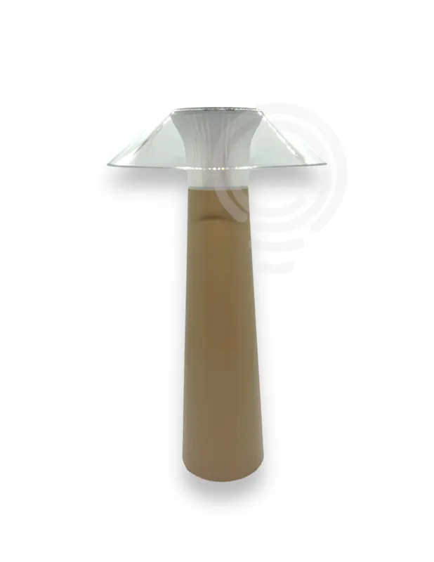 Lampada da tavolo portatile e ricaricabile accensione touch e dimmer 3000k ip44 led 2w 160lm Sabbia Offerta Speciale