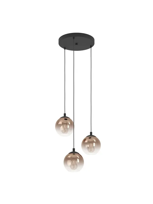 Lampadario a sospensione moderno 3 luci design vetro GL1979 Compra Online