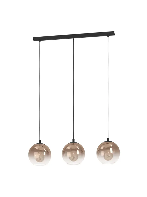 Scelto Dai Clienti Lampadario a sospensione moderno 3 luci design vetro GL1978