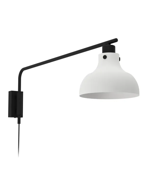 Promozione Applique moderno orientabile nero e grigio a 1 luce GL1962