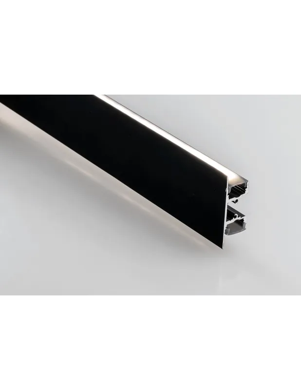 Promo Stagionale Profilo nero diffusore fume con tappi e staffette inclusi 200x4,9x125cm