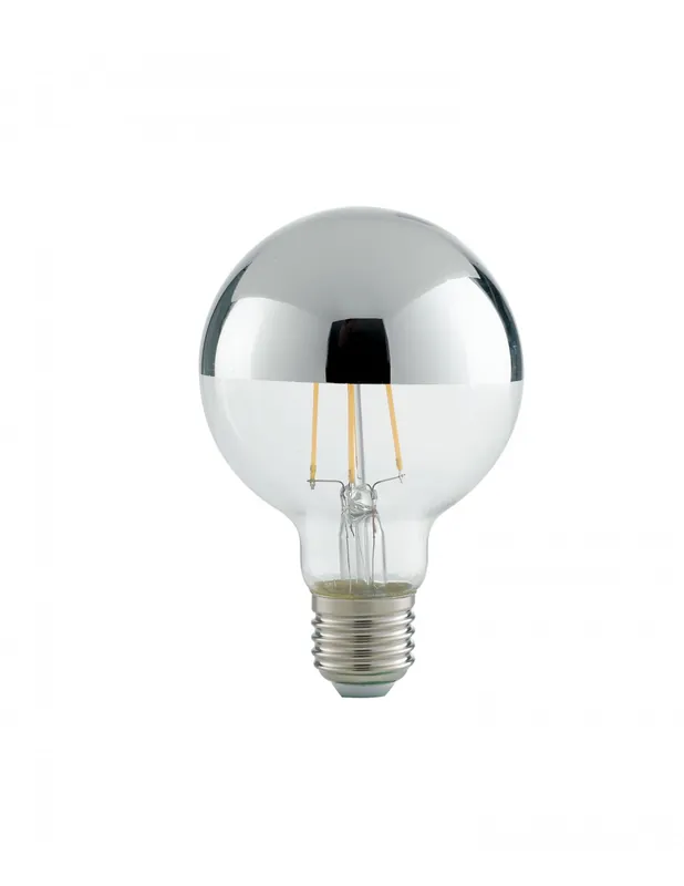 Reso Gratuito Lampadina filamento led cromo e27 7w 680lm 4000k 180 80*122mm 15000h cri80