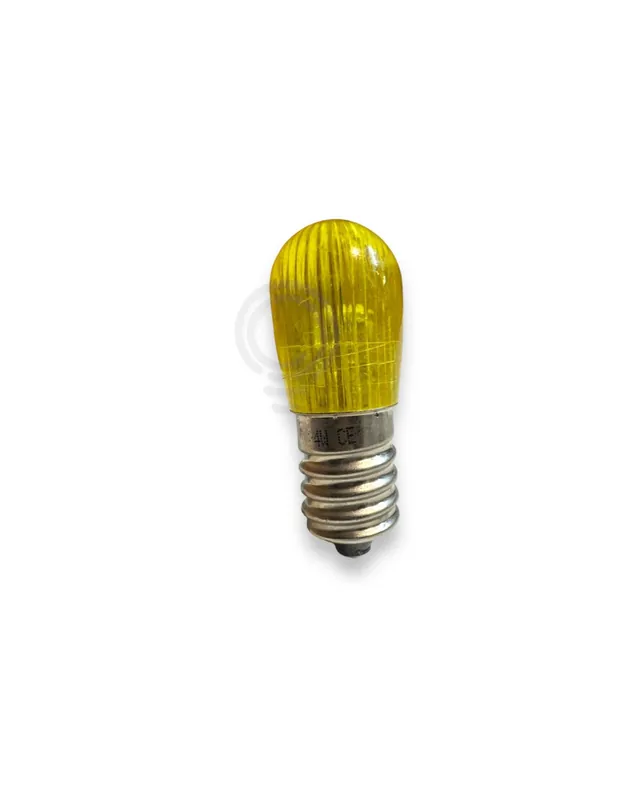 Lampada a led luminaria GIALLO E14 2.4w 19x47 10-36v natalizio Solo Oggi