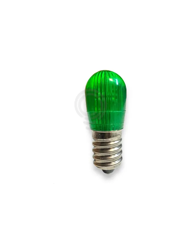 Lampada a led luminaria verde E14 5w 19x47 natalizio Soddisfatti O Rimborsati