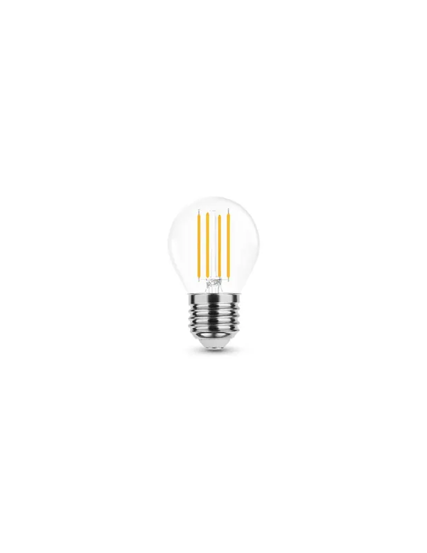 Lampada goccia led sfera piccola vetro trasparente 6.5w60w 806lm 4000k Compra Adesso