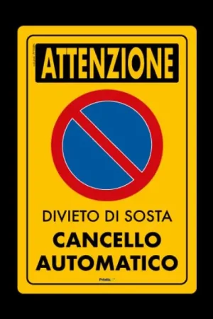 Spedito Oggi Cartello in alluminio Cartelli segnalatori - cancello automatico 35-24