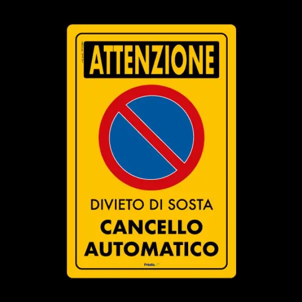 Spedito Oggi Cartello in alluminio Cartelli segnalatori - cancello automatico 35-24