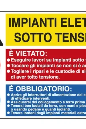 Più Venduto Cartello alluminio Cartelli segnalatori impianti elettrici sotto tensione- 35-31