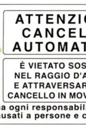Direttamente Dal Produttore Cartello in alluminio Cartelli segnalatori - cancello automatico 35-35