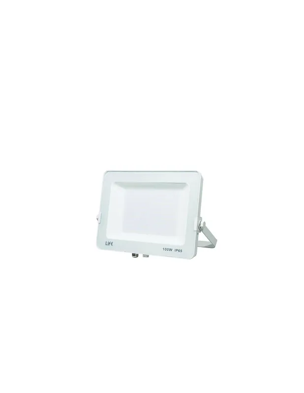Bestseller Faretto slim esterno proiettore k6500 100w luce fredda struttura bianco