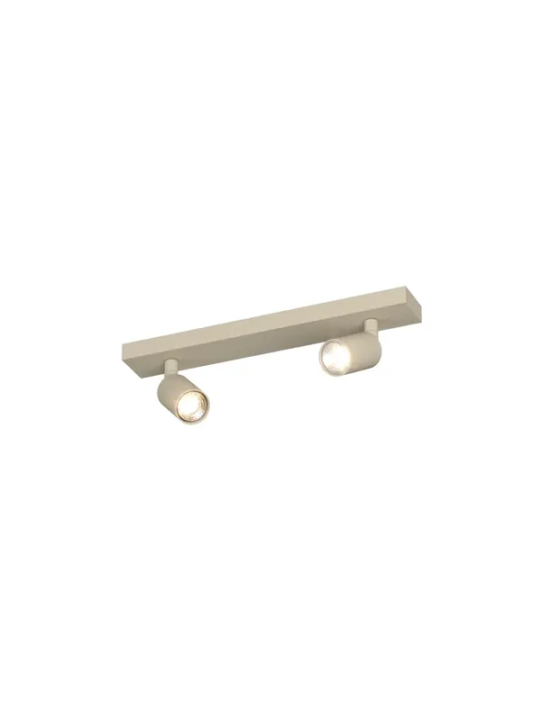 Faretto spot orientabile plafoniera moderna a led design a 2 luci tpl 1057 Solo Oggi
