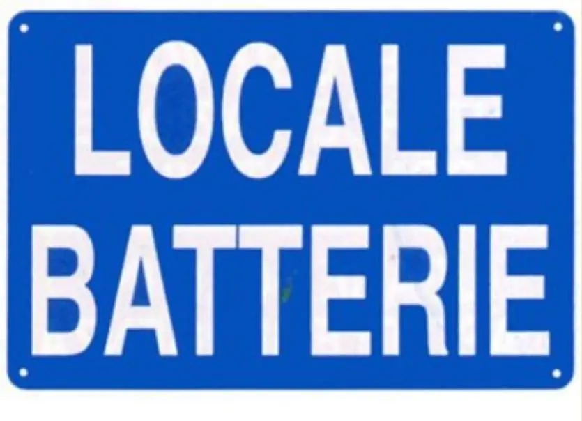 Cartello in alluminio Cartelli segnalatori - batterie 31-65 Novità