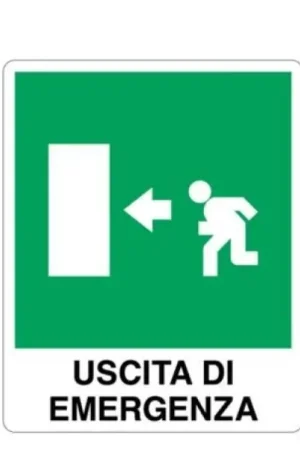 Cartello alluminio Cartelli Segnalatori uscita di emergenza - 20-105-X Offerta Speciale