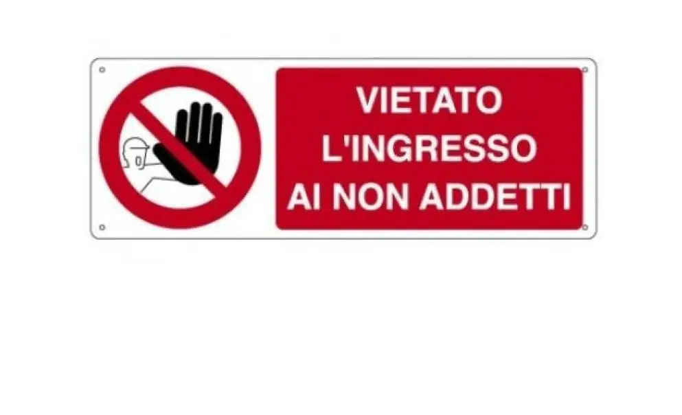 Cartello alluminio Cartelli Segnalatori testo vietato l‘ingresso- EF1815K Più Venduto