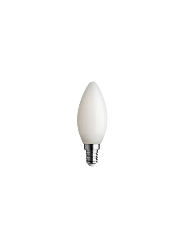 Promozione Esclusiva Lampada oliva a LED luce calda vetro opale 6w E14 MIGNON 2700k