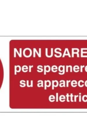 Cartello alluminio Cartelli Segnalatori testo non usare acqua-EF1824K Pagamento Sicuro
