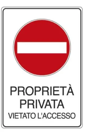 Bestseller Cartello alluminio Cartelli Segnalatori proprietà privata- EF5613K