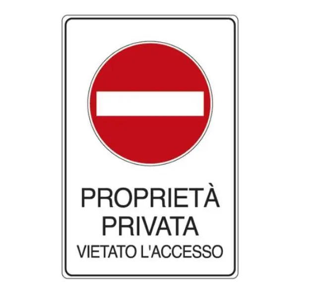 Bestseller Cartello alluminio Cartelli Segnalatori proprietà privata- EF5613K