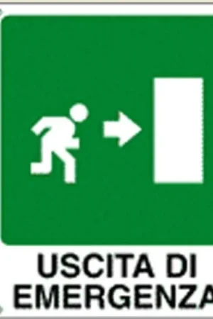 Scelto Dai Clienti Cartello in alluminio Cartelli segnalatori uscita di emergenza - EF20106X