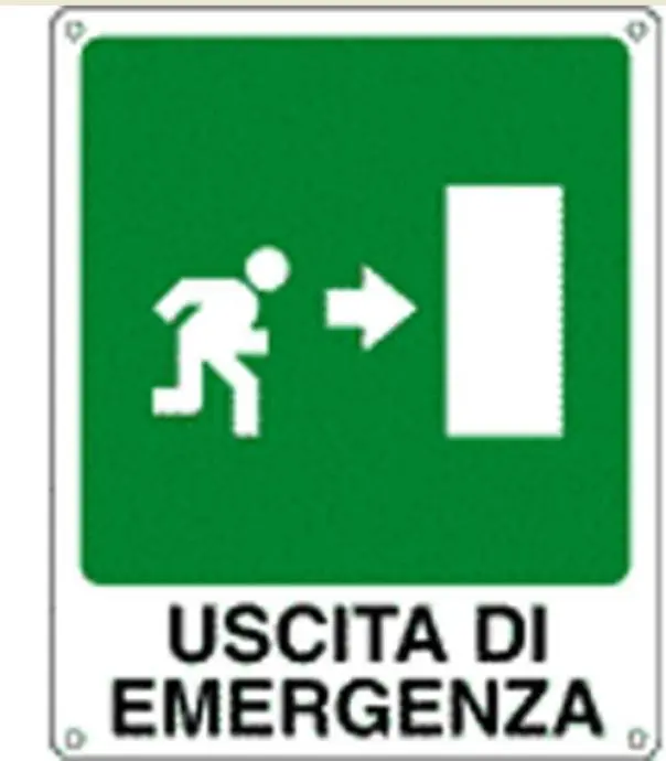 Scelto Dai Clienti Cartello in alluminio Cartelli segnalatori uscita di emergenza - EF20106X