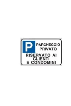 Cartello alluminio Cartelli Segnalatori parcheggio privato- EF3522 Promozione