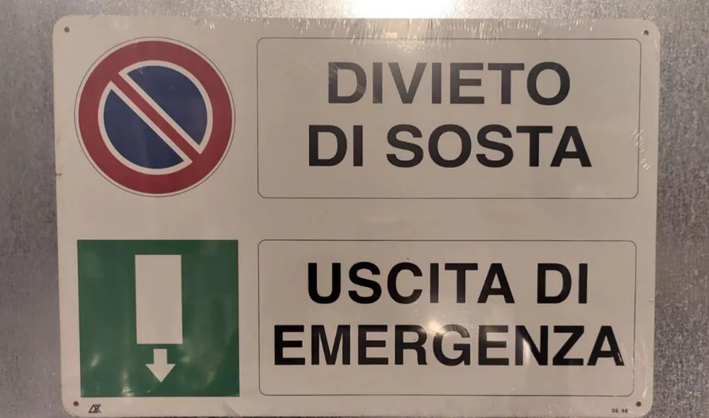 Cartello alluminio Cartelli Segnalatori sosta + emergenza- EF3546 Scelto Dai Clienti