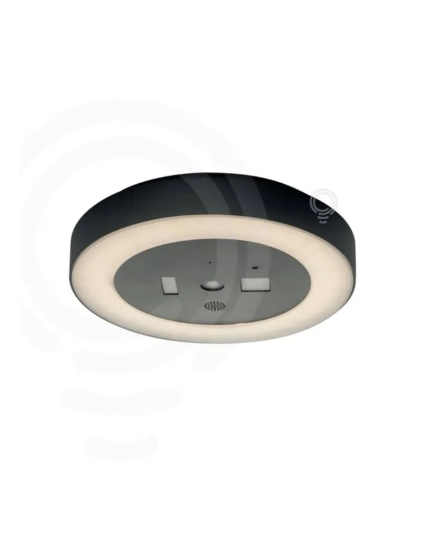 Economico Plafoniera led zoom antracite in alluminio 30w 3600lm 4000k dimmerabile wi-fi ip54 con videocamera 3