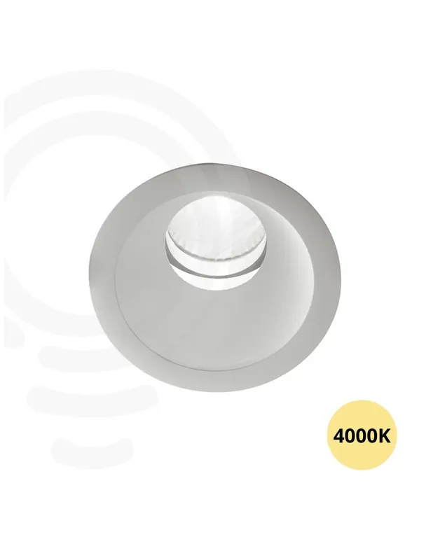 Faretto a incasso led bianco in alluminio 10w 1000lm 4000k 10 8x10 8x10 6 cm Economico