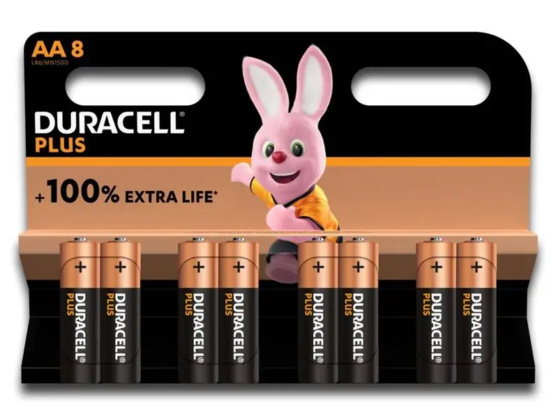 Prezzo Conveniente 8 Batterie Stilo AA Duracell PLUS MN1500 1,5 alcaline